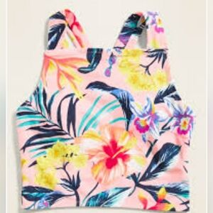 NWT Old Navy tropical floral swim top - M